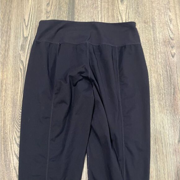Athleta Womens Legging Pants High Rise Pull-On Drawstring Hem Black Size LT - Picture 9 of 9